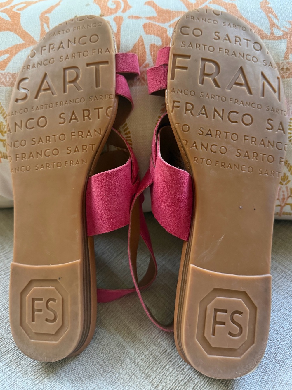Franco Sarto Gia Hot Pink Sandals. Women's Size 9.5. - Picture 9 of 11